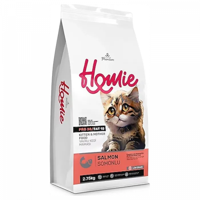 HOMİE LOW GRAIN SUPER PREMIUM KITTEN & MOTHER SALMON 2,75KG