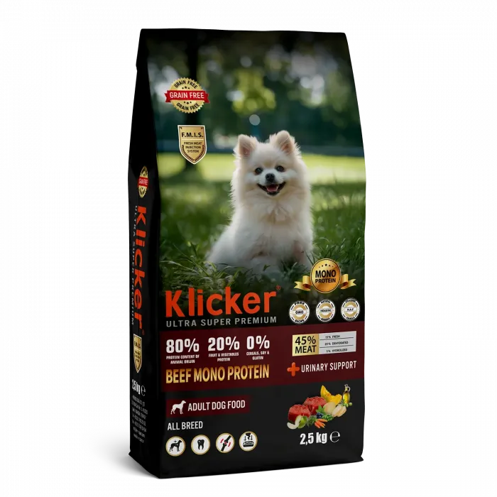 KLİCKER ADULT DOG BEEF ALL BREED 2,5 KG