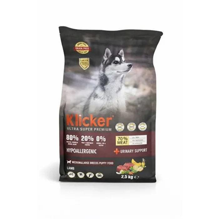 KLİCKER PUPPY DOG LAMB MEDIUM&LARGE BREEDS 2,5 KG
