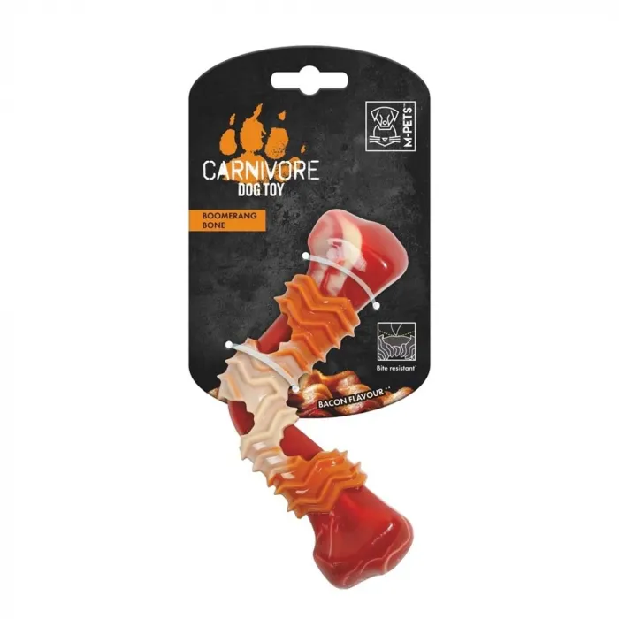 M-PETS CARNIVORE BOOMERANG BONE PASTIRMA AROMALI OYUNCAK 10650399