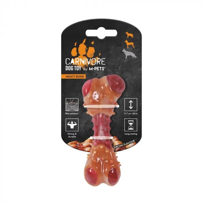 M-PETS CARNIVORE DOG TOY MEATY BONE PASTIRMA AROMALI (S) 10661499
