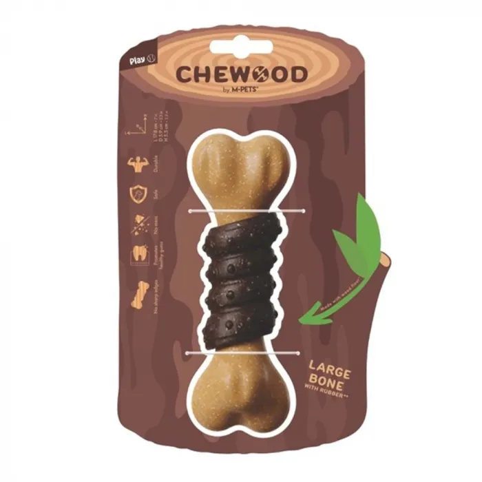 M-PETS CHEWOOD LARGE BONE WITH RUBBER 10668599