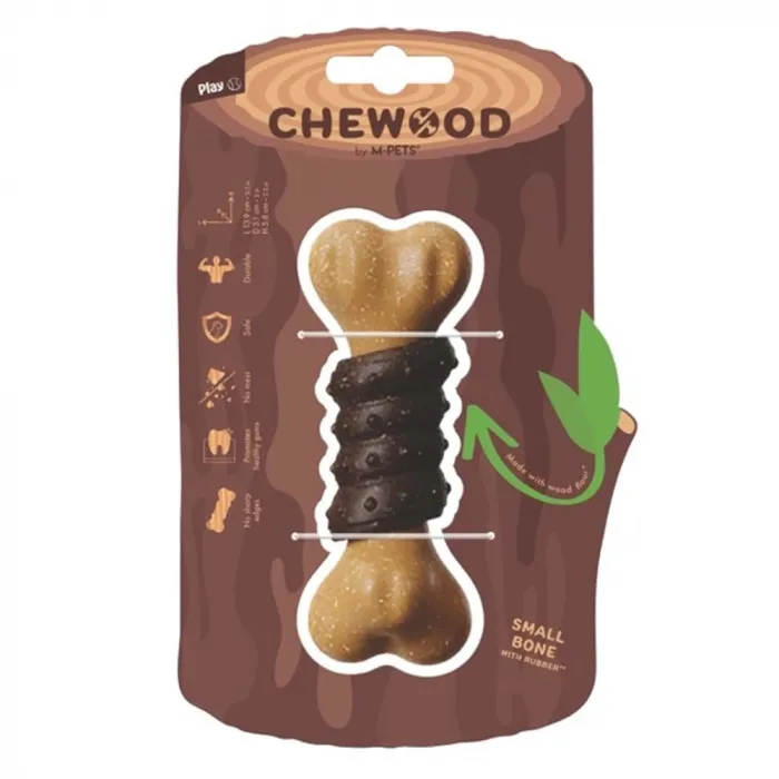M-PETS CHEWOOD SMALL BONE WITH RUBBER 10668499