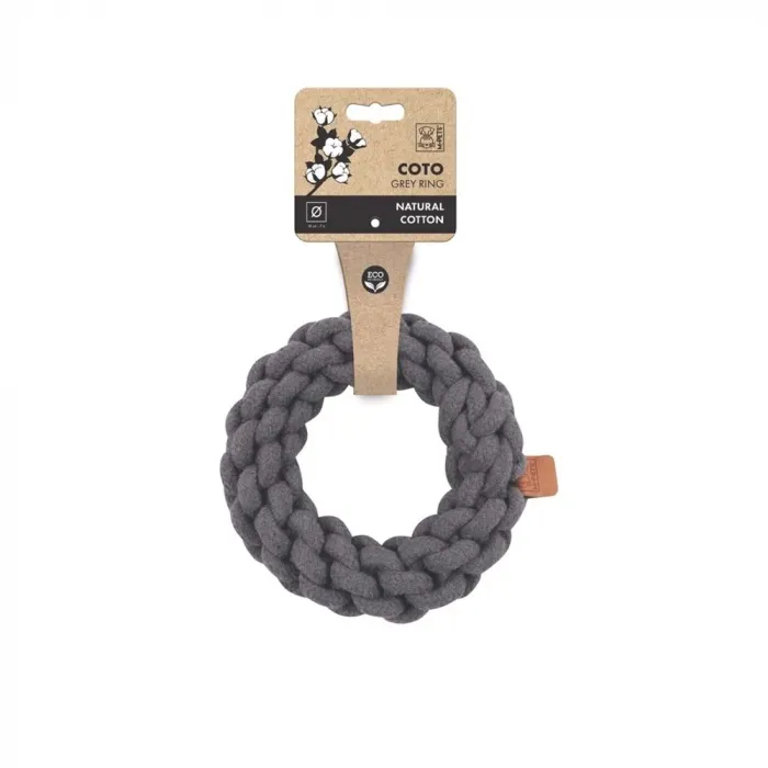 M-PETS COTO GREY RING 18 CM ÖRGÜ HALKA OYUNCAK