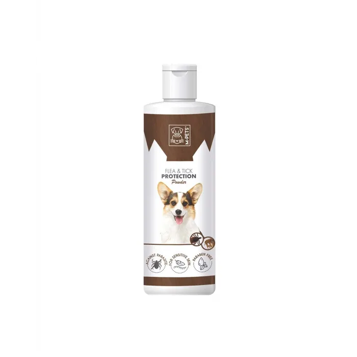 M-PETS DOGS FLEA & TICK PROTECTION POWDER 200 GR