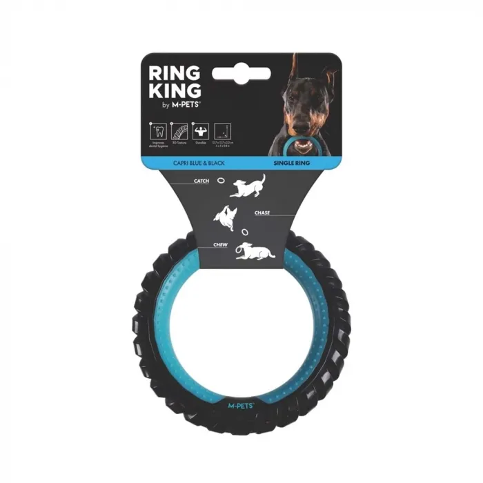 M-PETS RING KING KÖPEK OYUNCAĞI SINGLE BLUE 10660499