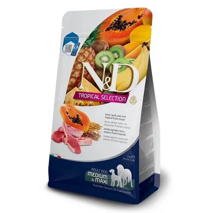 N&D A.G. TROPIKAL ADULT MEDIUM MAXI LAMB 10 KG