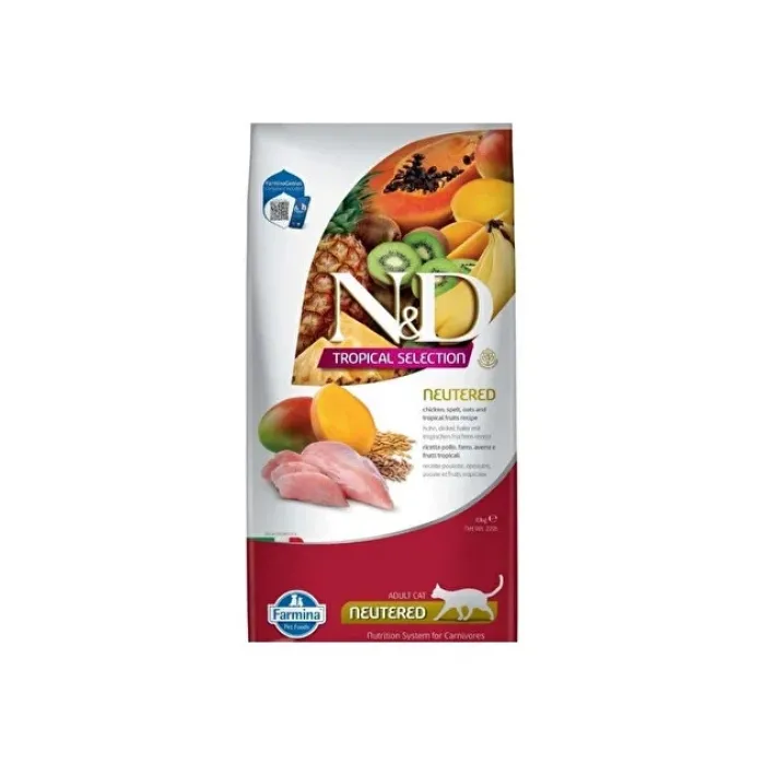 N&D A.G. TROPIKAL NEUTERED CHICKEN 10KG