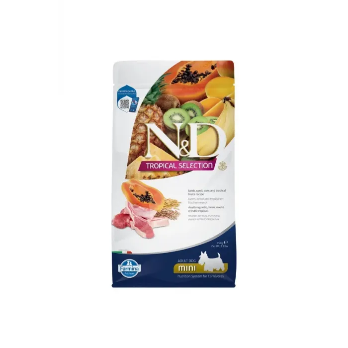N&D A.G. TROPIKAL ADULT MINI LAMB 1,5 KG