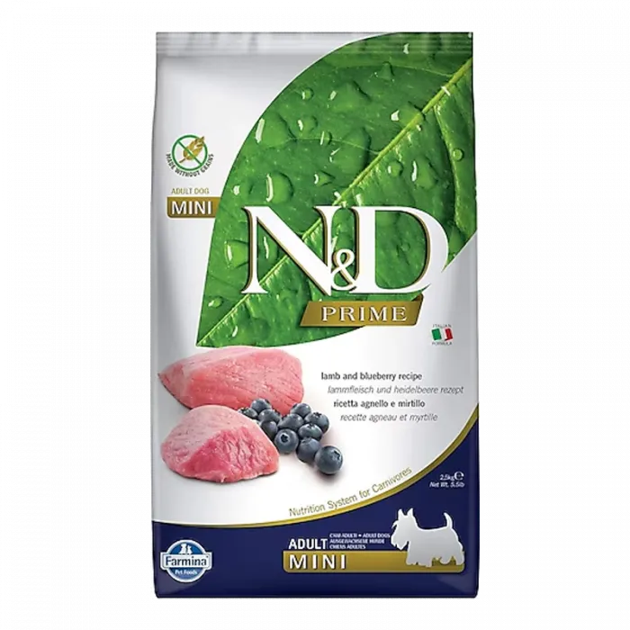 N&D A.G. ADULT MİNİ KUZU & YABAN MERSİNİ 2,5 KG