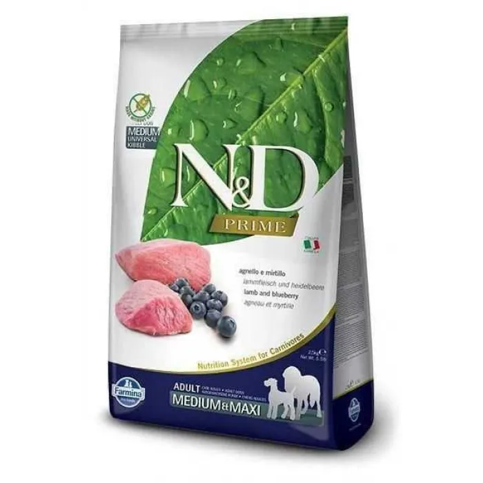 N&D A.G. PUPPY MEDIUM MAXI KUZU & YABAN MERSİNİ 12 KG