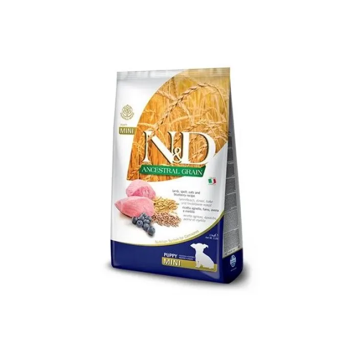 N&D A.G. PUPPY MİNİ KUZU & YABAN MERSİNİ 2,5 KG
