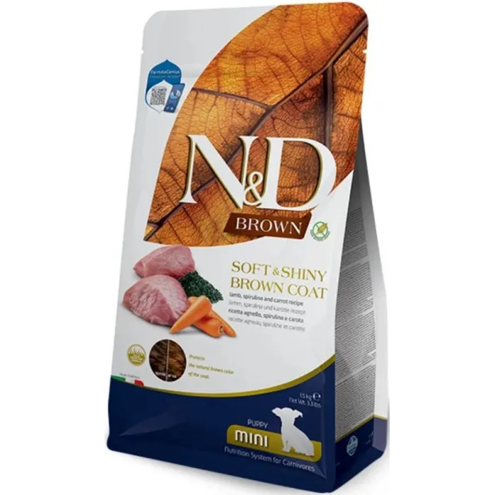 N&D BROWN LAMB & CARROT PUPPY MİNİ 1,5 KG