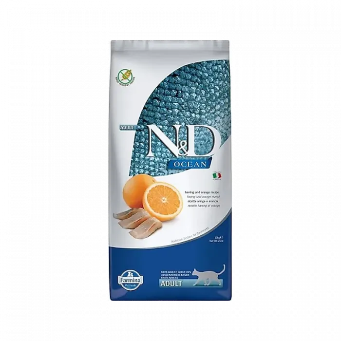 N&D OCEAN ADULT CAT RİNGA BALIĞI & PORTAKAL 10 KG