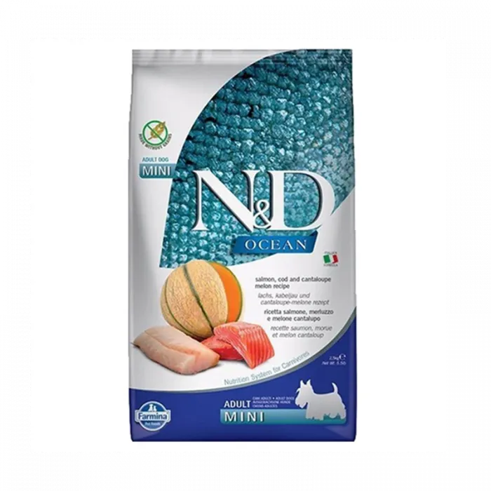 N&D OCEAN ADULT MİNİ SOMON & KAVUN 2,5 KG