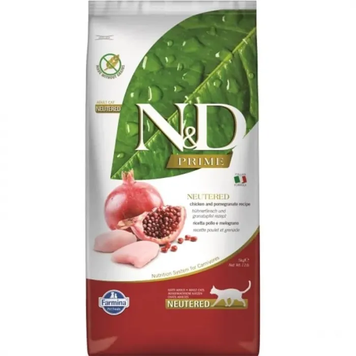 N&D PRİME NEUTERED TAVUK & NAR 5 KG