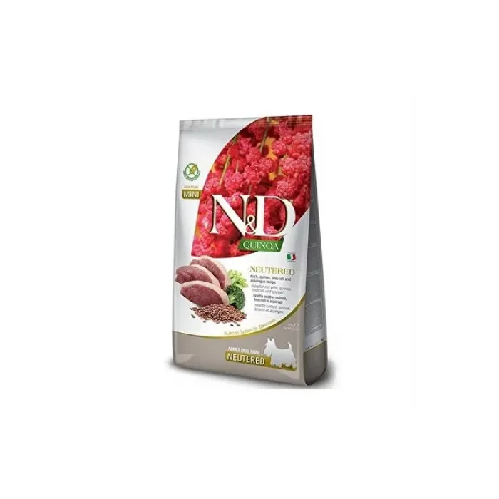 N&D QUINOA NEUTERED ÖRDEK MİNİ ADULT 7 KG