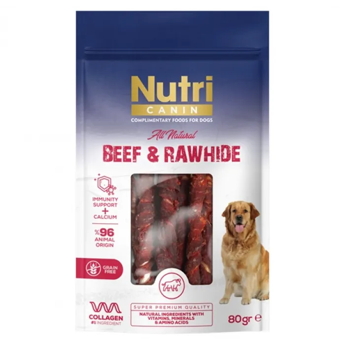 NUTRİ BEEF & RAWHIDE  80GR S-003