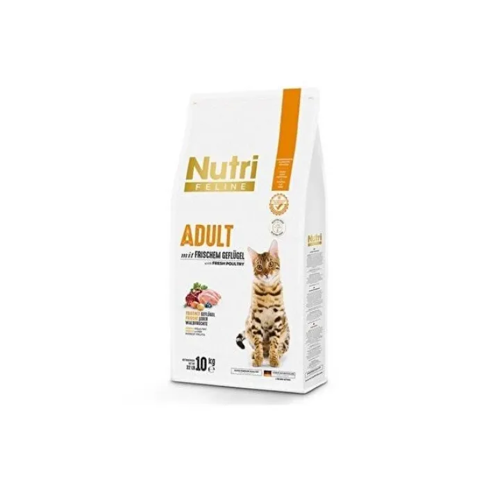 NUTRİ CAT ADULT POULTRY 10 KG