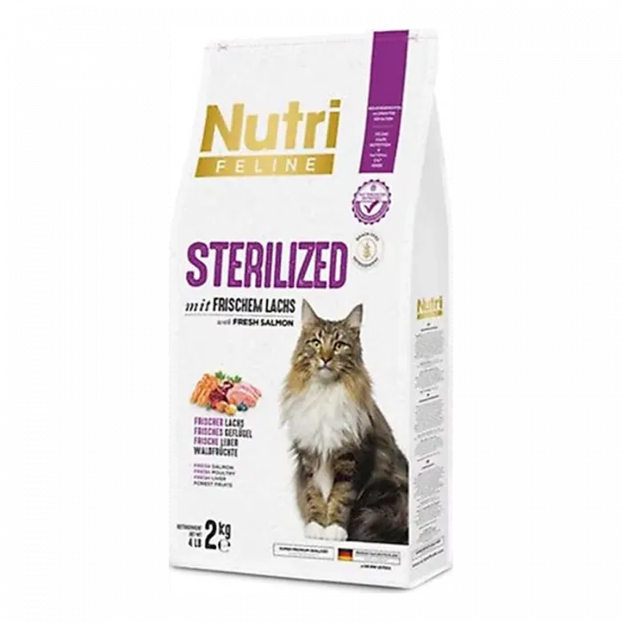 NUTRİ CAT STERILISED SALMON 2 KG