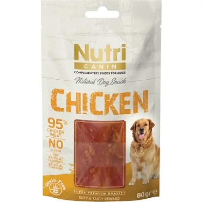 NUTRİ NATURAL DOG SNACK CHICKEN  80 GR M-001