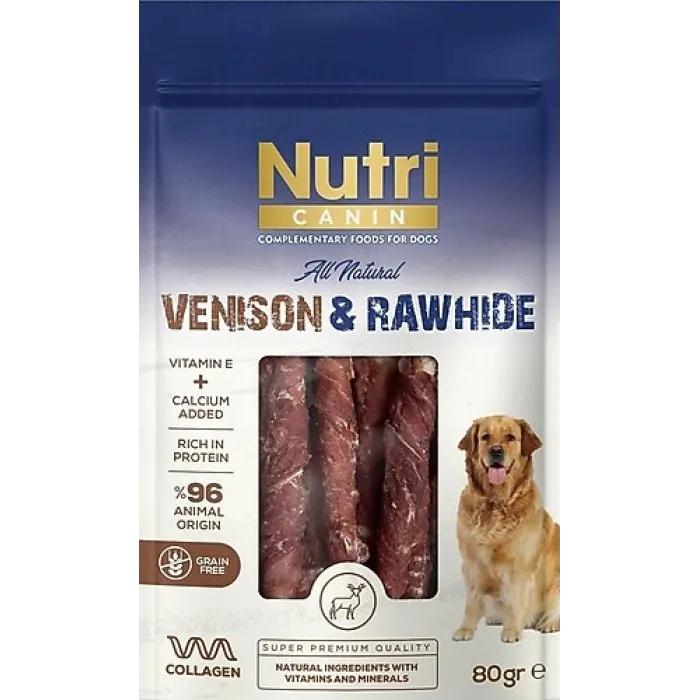 NUTRİ VENISON & RAWHIDE  80 GR