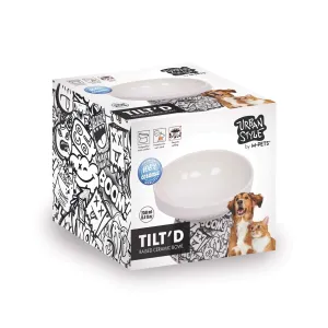 M-PETS URBAN STYLE TILTD SERAMİK MAMA KABI 250ML BLACK&WHİTE 20501599