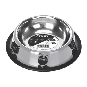 M-PETS PETJOY CATFAMILY ÇELİK MAMA & SU KABI 610ML (M) 60566599