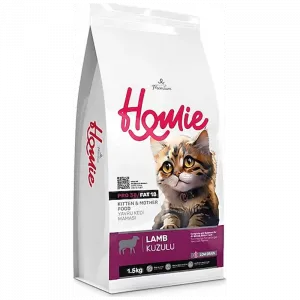 HOMİE LOW GRAIN SUPER PREMIUM KITTEN & MOTHER LAMB 1,5KG