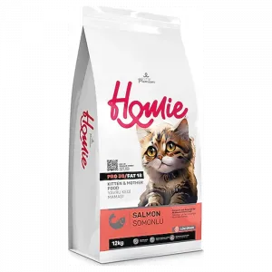 HOMİE LOW GRAIN SUPER PREMIUM KITTEN & MOTHER SALMON 12KG