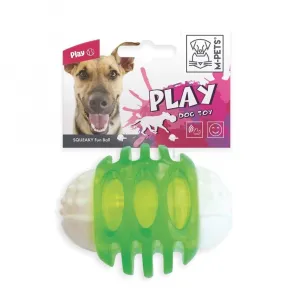 M-PETS SQUEAKY OYUN TOPU TRANSPARENT GREEN 6,7CM 10608699