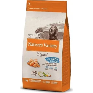 NATURES VARIETY ADULT MEDIUM MAXI NORWEC SALMON GRAIN FREE 10KG