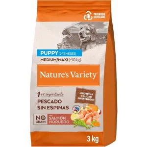 NATURES VARIETY JUNIOR MEDIUM MAXI SALMON GRAIN FREE 3KG
