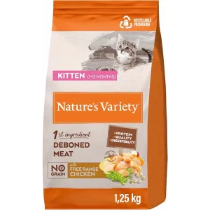 NATURES VARIETY KITTEN CHICKEN GRAIN FREE 1,25KG