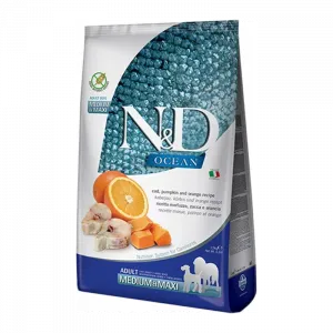 N&D A.G. ADULT OCEAN MEDIUM MAXI MORİNA BALIK PORTAKAL 12 KG
