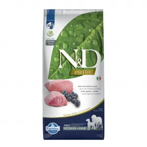N&D PRİME ADULT MEDIUM MAXI KUZU & YABAN MERSİNİ 12 KG