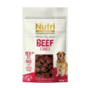 NUTRİ NATURAL DOG SNACK BEEF CUBES 80 GR M-002