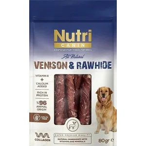 NUTRİ VENISON & RAWHIDE  80 GR