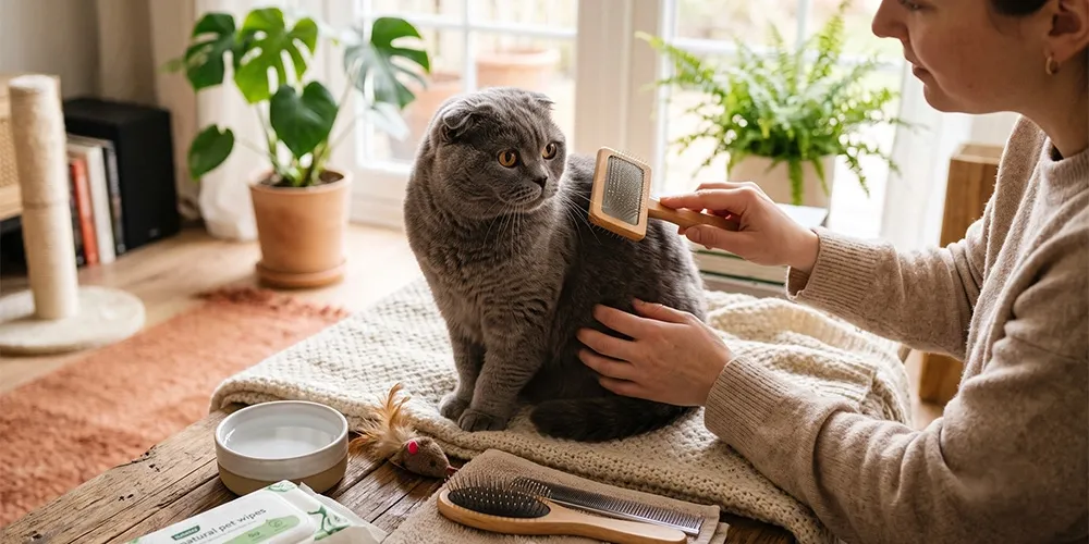 Scottish Fold Bakımı: Sağlıklı ve Mutlu Bir Scottish Fold İçin Kapsamlı Rehber