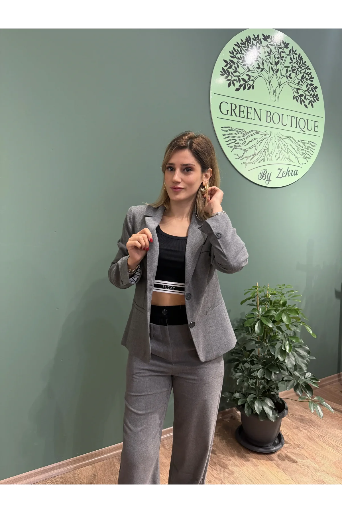 Kumaş Ceket Koyu Gri