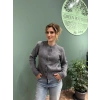 Düğmeli Triko Hırka Gri