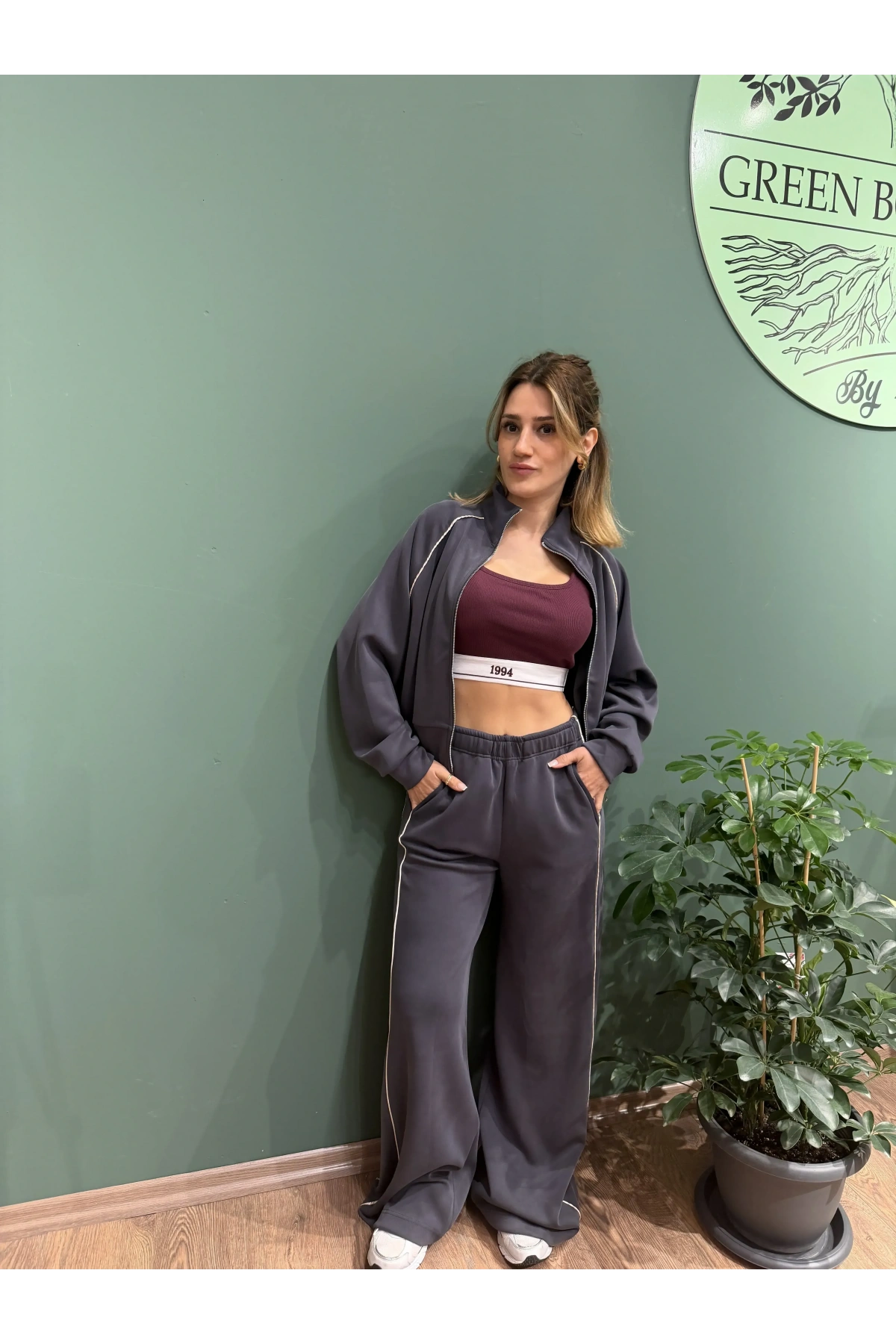 Modal Kumaş Eşofman Takım Antrasit