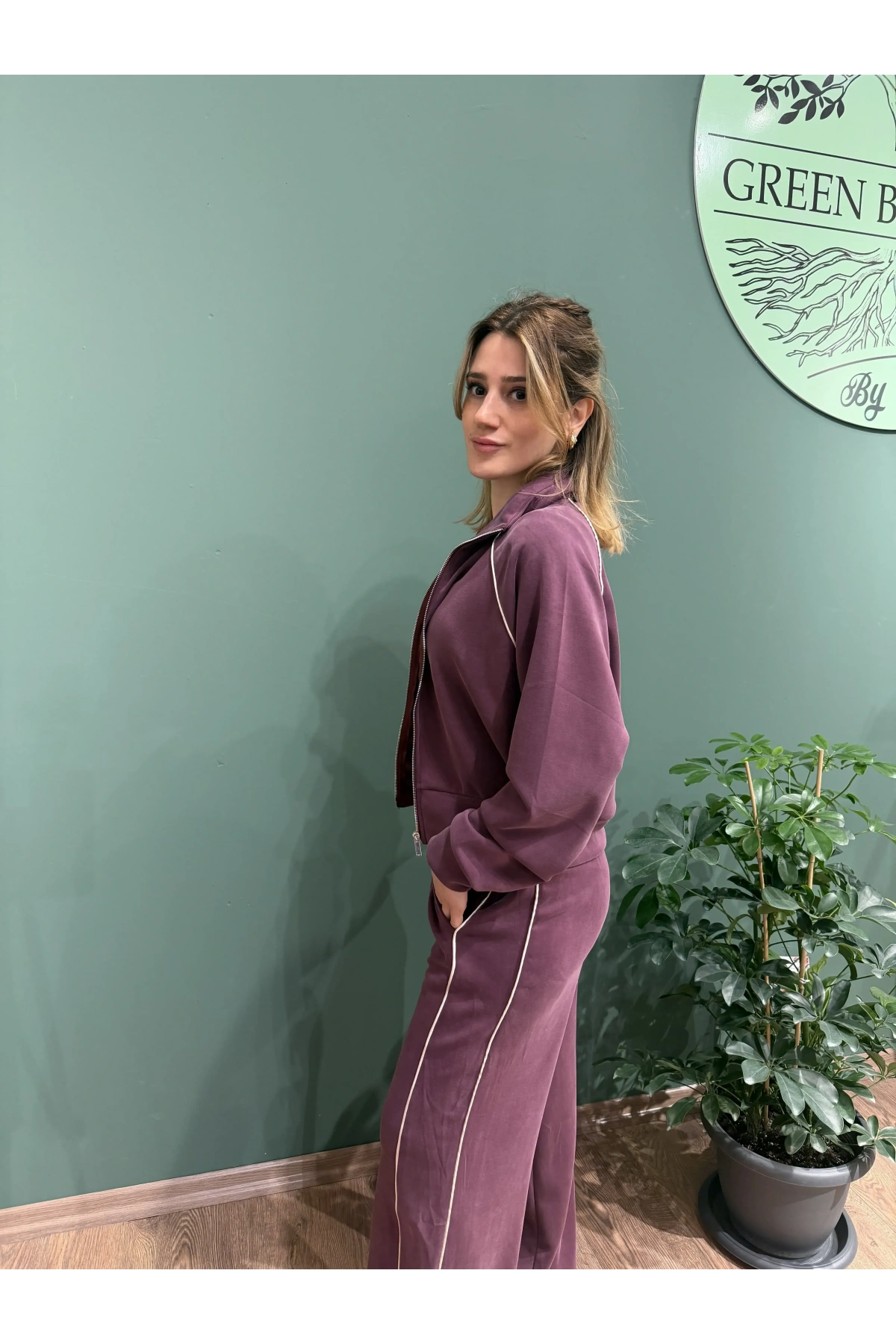 Modal Kumaş Eşofman Takım Bordo