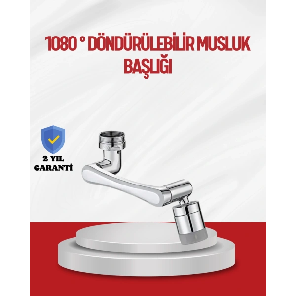 1080° Çok Yönlü Musluk Aparatı Püskürtme ve Köpük Akışlı