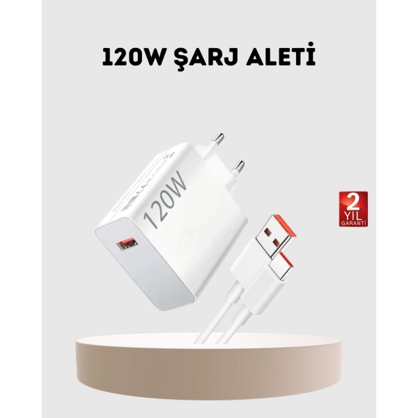 120W USB-C Şarj Adaptörü Süper Hızlı Şarj Güç Kaynağı Seti