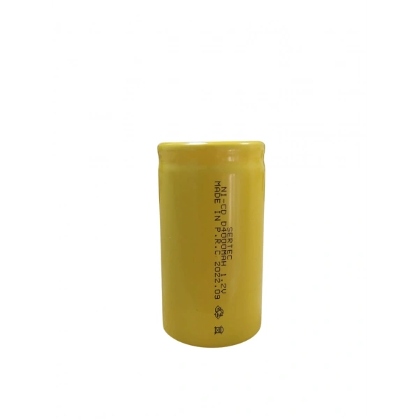 Sertec - 1.2V 4000 Mah - D Büyük Boy - Ni-CD Şarjlı Pil - (Başsız / Flat Head)