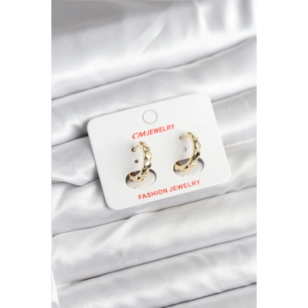 14K Gold Renk Kaplama CM Kadın Küpe