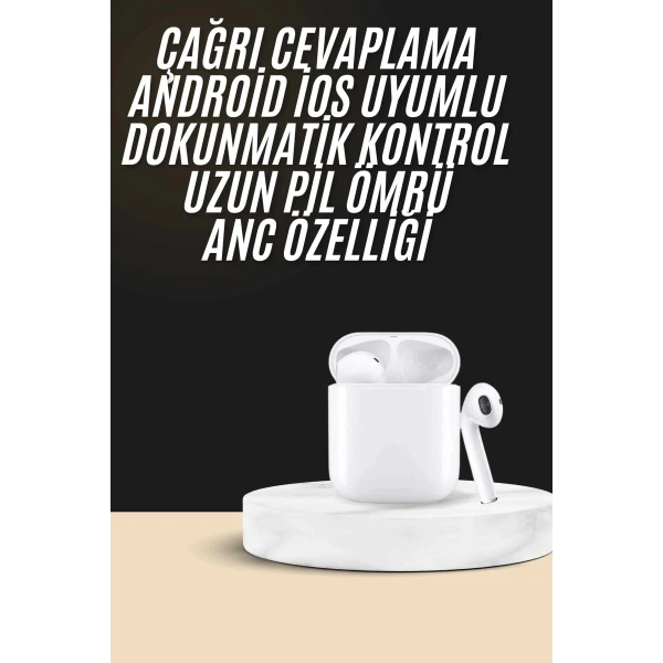 2. Nesil Bluetooth Android ve İOS Uyumlu Kablosuz Kulaklık Çağrı Cevaplama