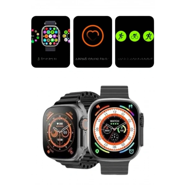 2025 Model Akıllı Saat Kordon Hediyeli Çağrı Cevaplama Uzun Pil Süreli Android İOS Uyumlu