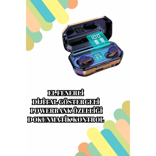 2025 Model Çok Kordonlu Akıllı Saat ve Bluetooth Kulaklık El Fenerli